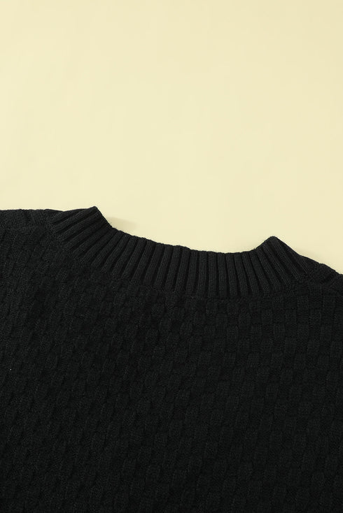 V-Neck Twist Knitted Vest Sweater